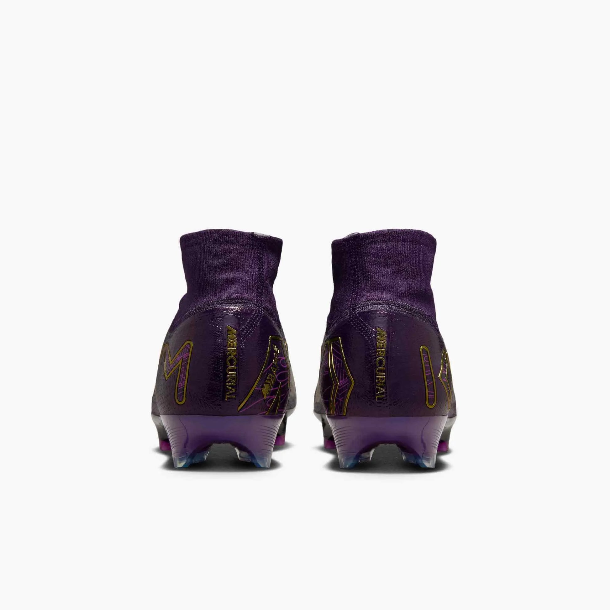 Nike Zoom Superfly 10 Elite KM Firm Ground Soccer Cleats - Mbappe PE (SU25) (Pair - Back)