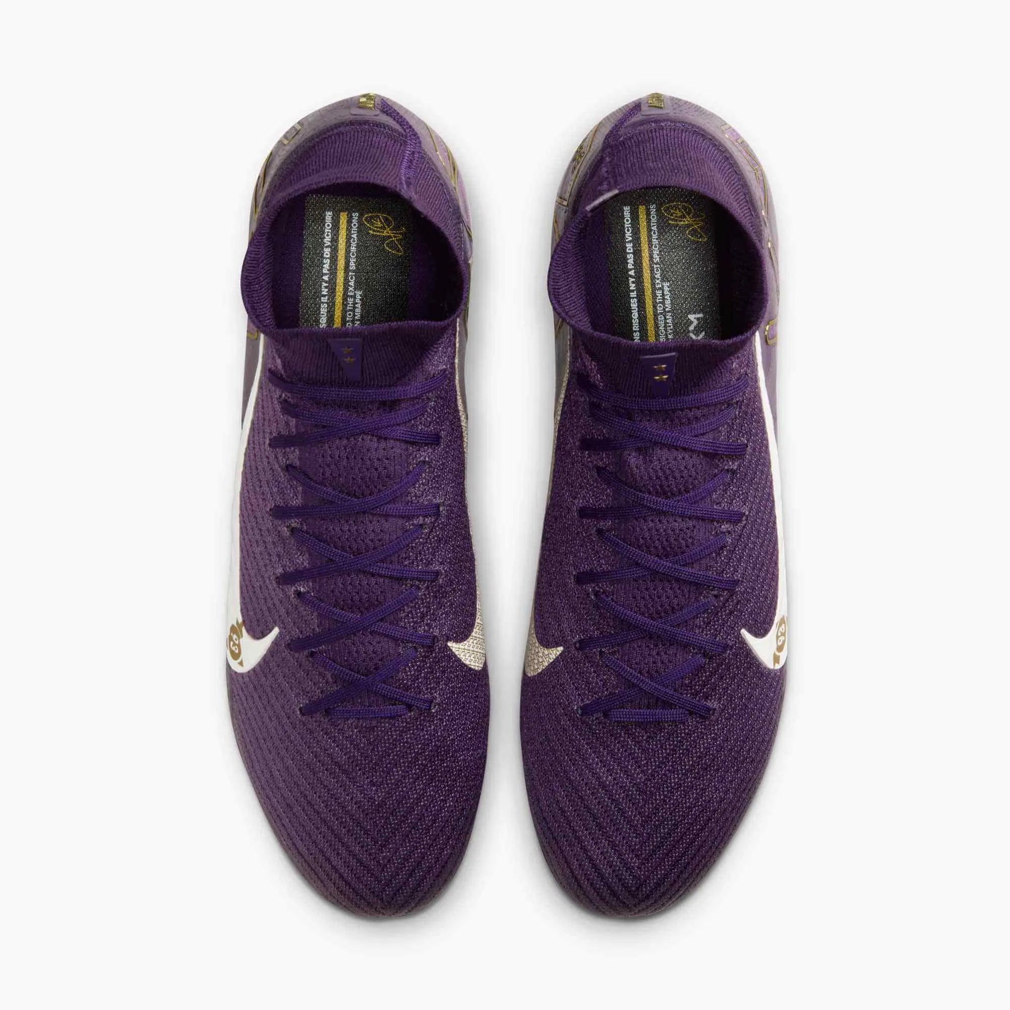 Nike Zoom Superfly 10 Elite KM Firm Ground Soccer Cleats - Mbappe PE (SU25) (Pair - Top)