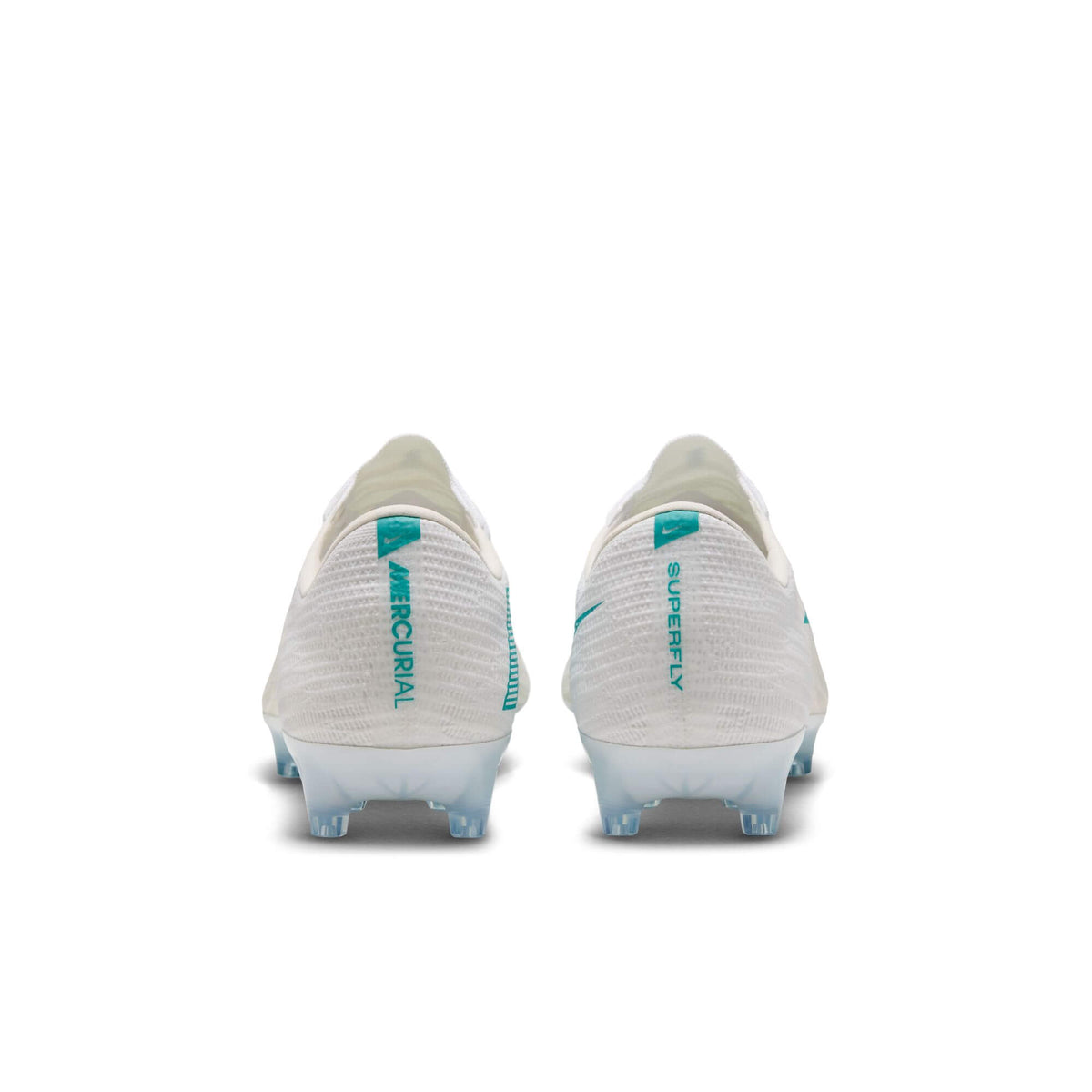 Nike Zoom Superfly 11 Elite Artificial Grass Pro Soccer Cleats - White Pack (HO26) (Pair - Back)