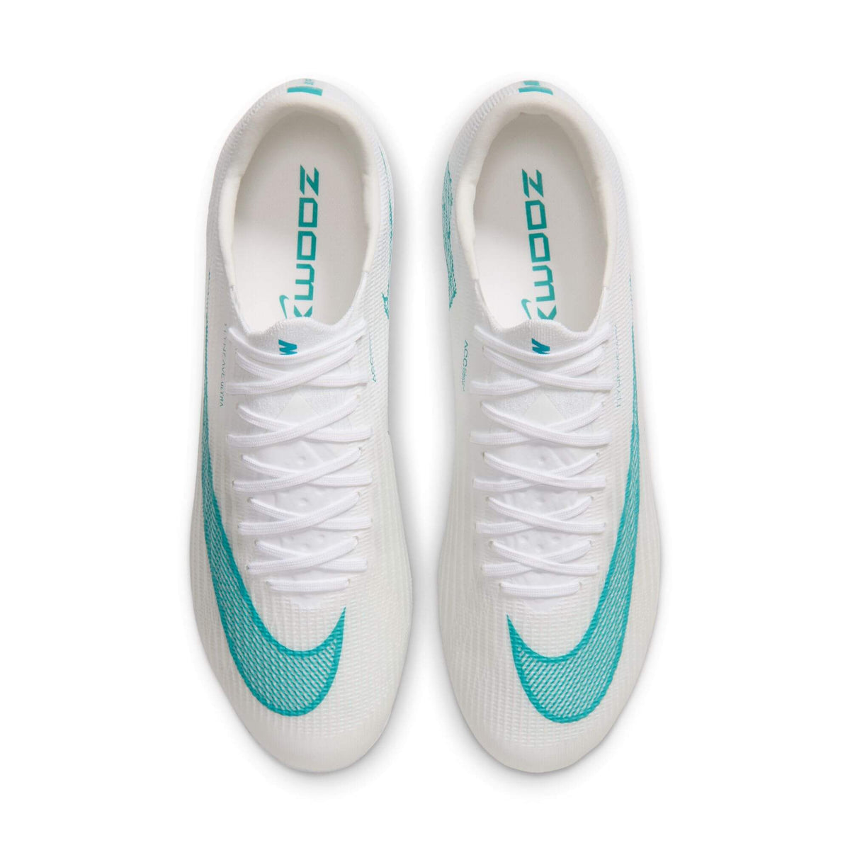Nike Zoom Superfly 11 Elite Artificial Grass Pro Soccer Cleats - White Pack (HO26) (Pair - Top)