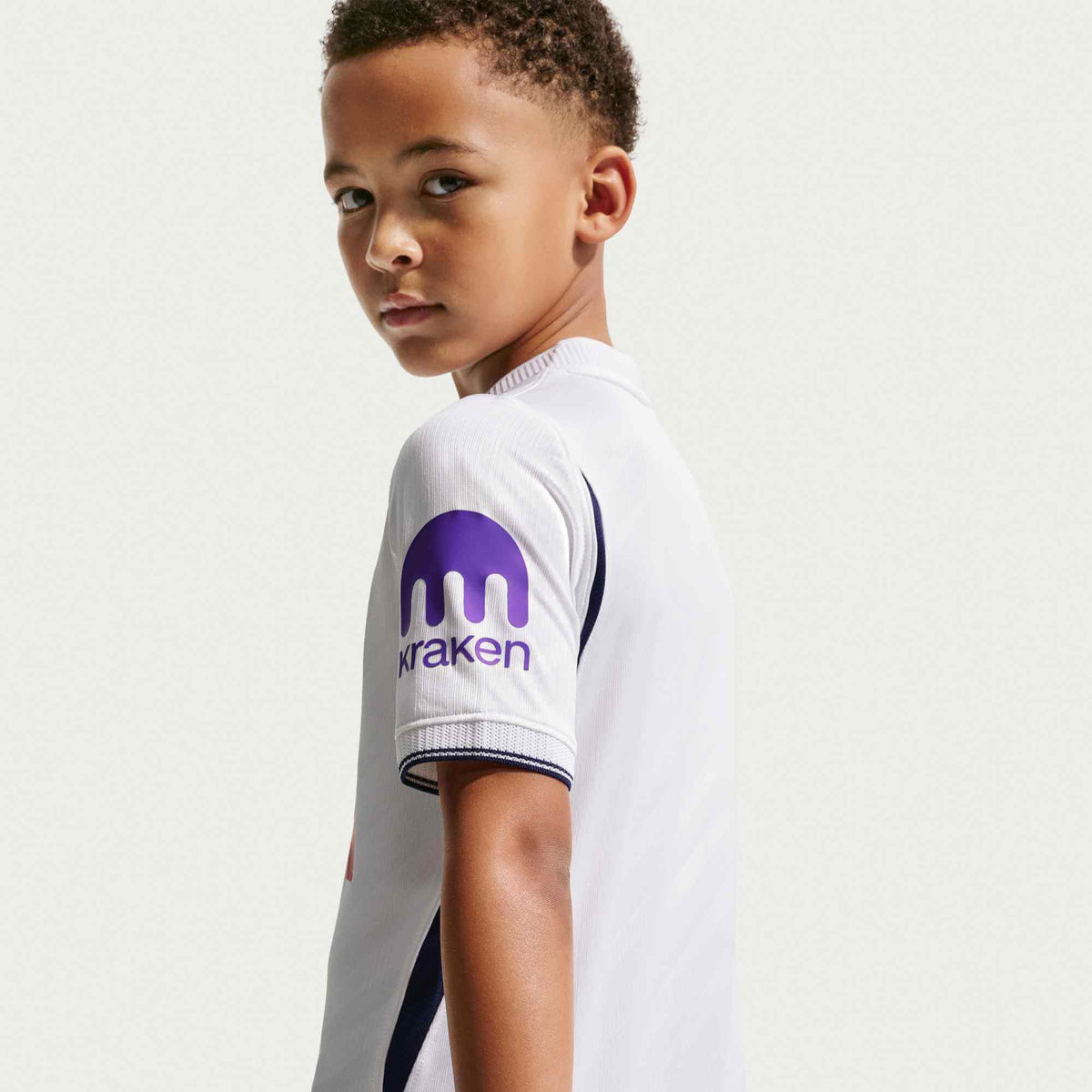 Nike 2026-27 Tottenham Youth Stadium Home Soccer Jersey (Model 1 - Back)