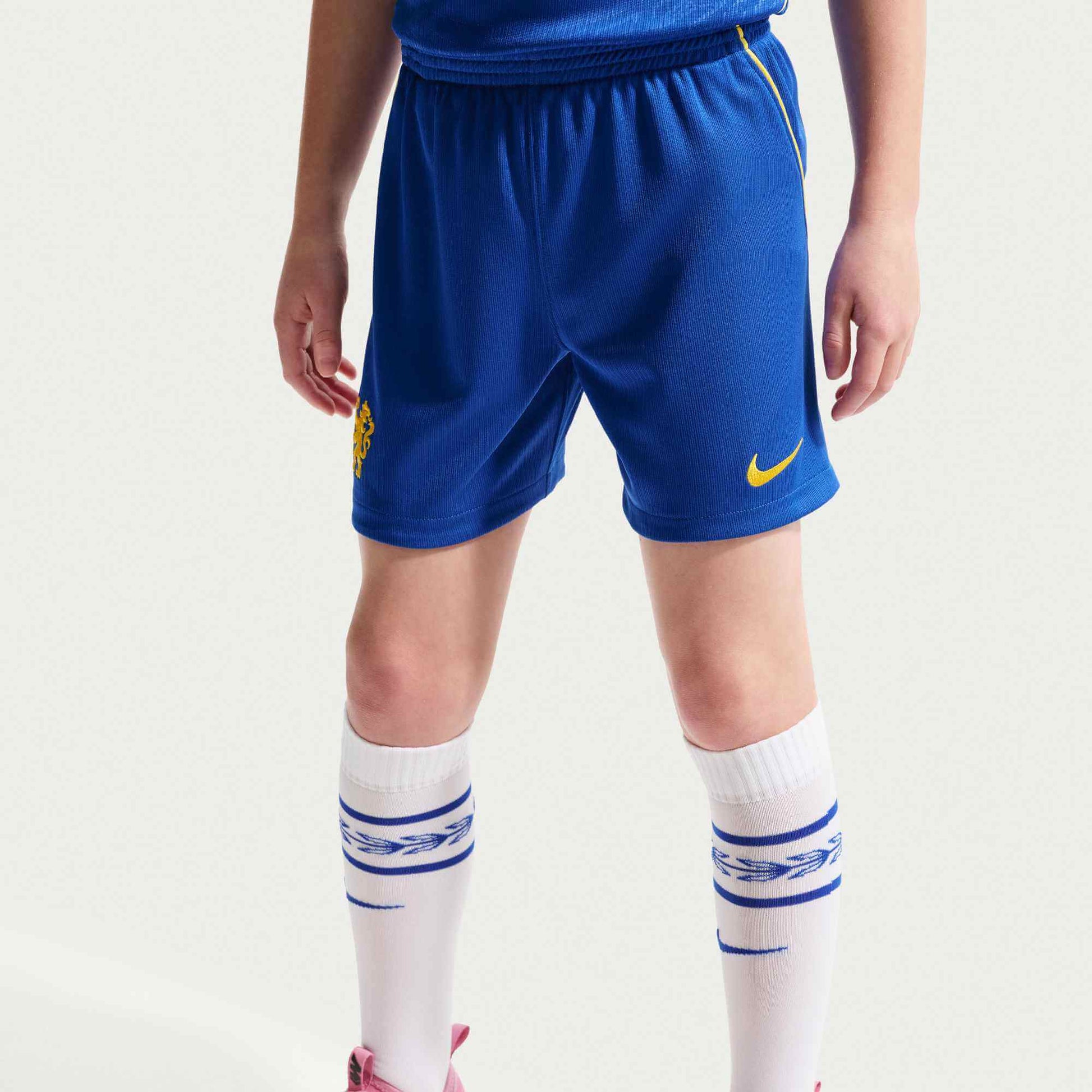 Nike 2026 Chelsea Little Kid's Stadium Home Kit (Shorts - Front)