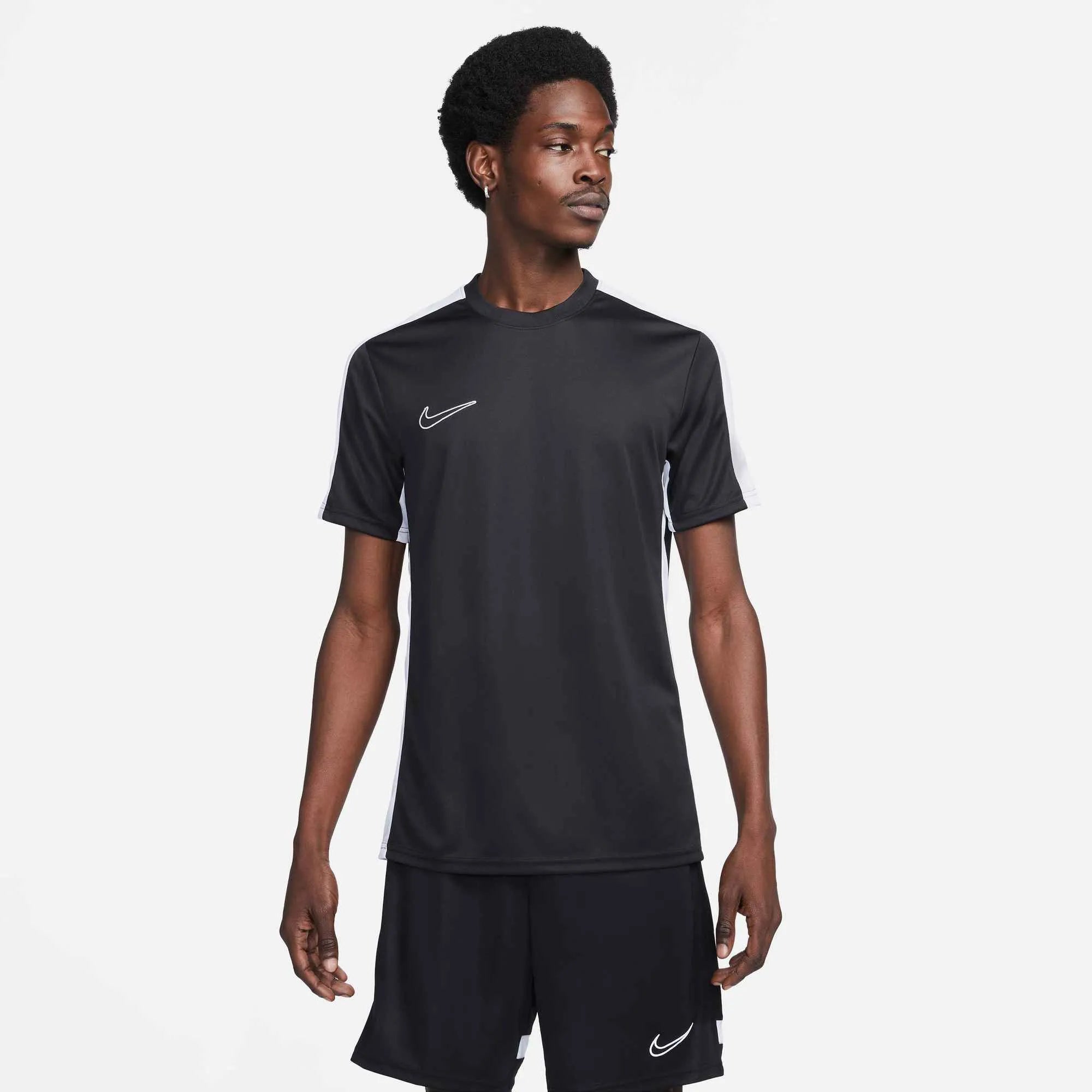 Nike Dri-Fit Academy Short-Sleeve Top Black-White (Model - Front)