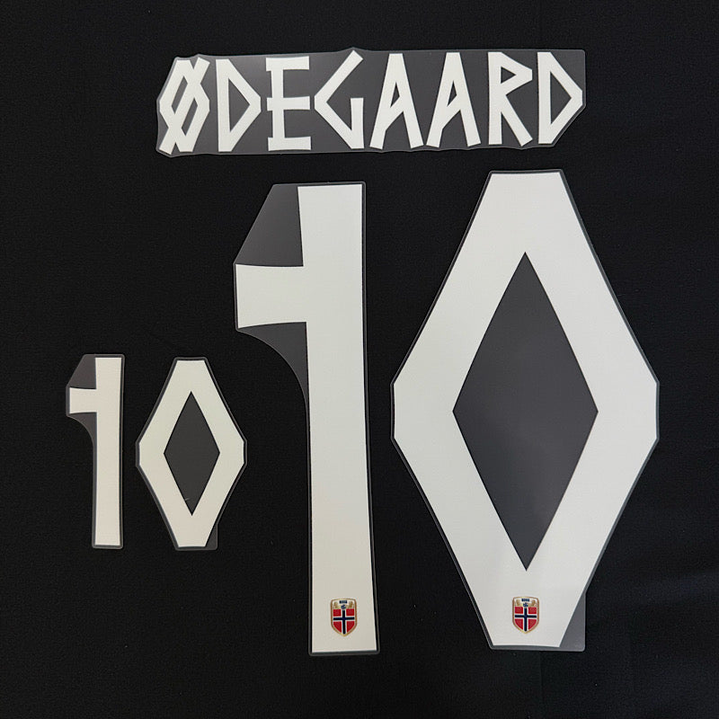 Norway 2026- Home/Away ODEGAARD #10 Official Name Set