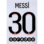 PSG 2021/22 Away Messi #10 Jersey Name Set