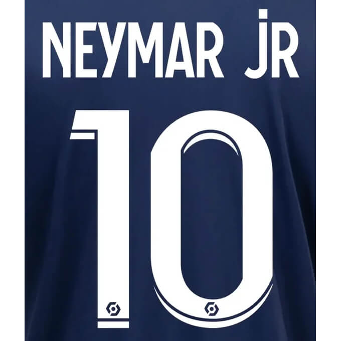 PSG 2022-23 Home Neymar Jr Youth #10 Jersey Name Set (Back)