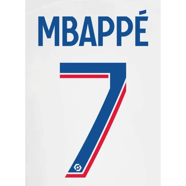PSG 2022-23 Third Mbappe #7 Jersey Name Set (Back)