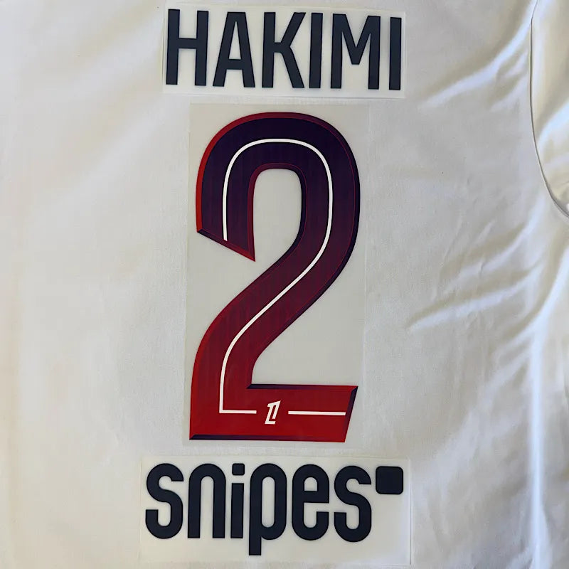 PSG 2026/27 Away HAKIMI #2 Official Name Set