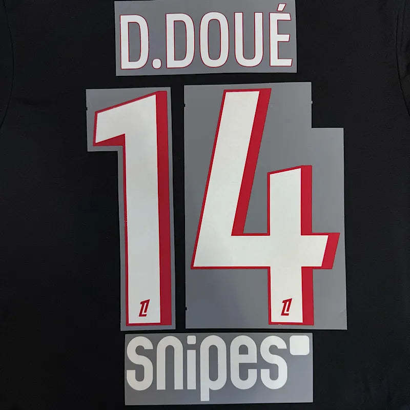 PSG 2026/27 Home D.DOUE #14 Official Name Set