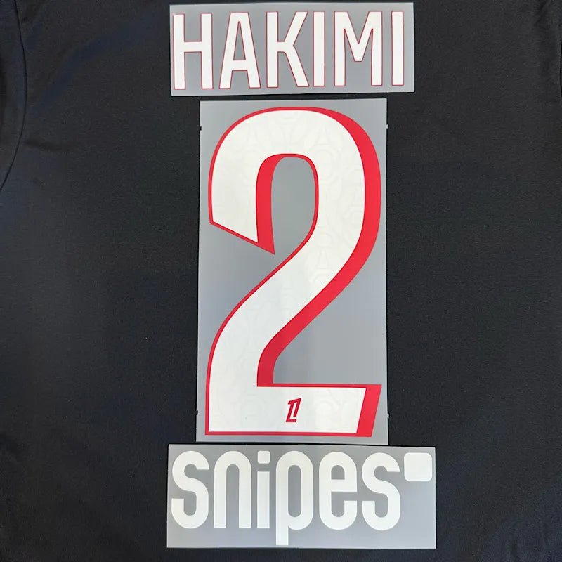 PSG 2026/27 Home HAKIMI #2 Official Name Set