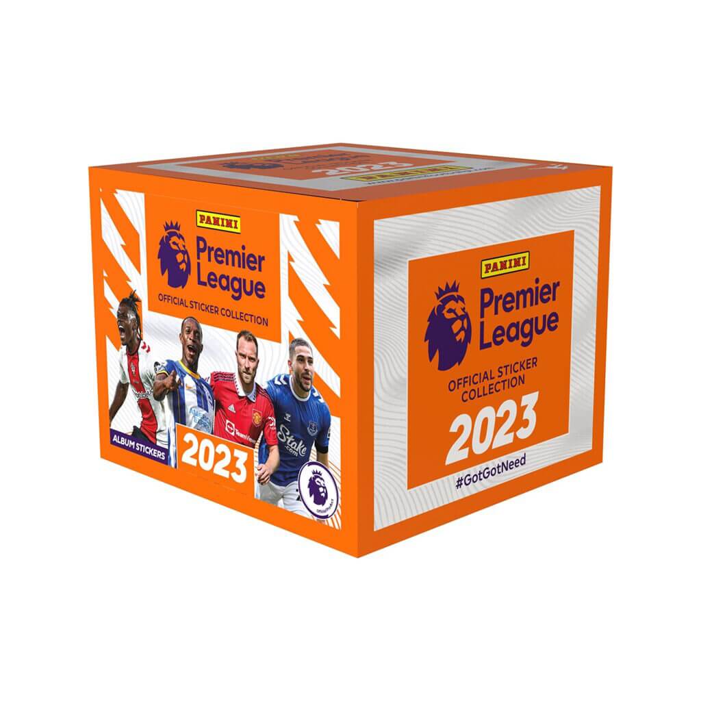 Panini 2023-24 Premier League Official Sticker Collection BOX (50 Packs Each) (Front)