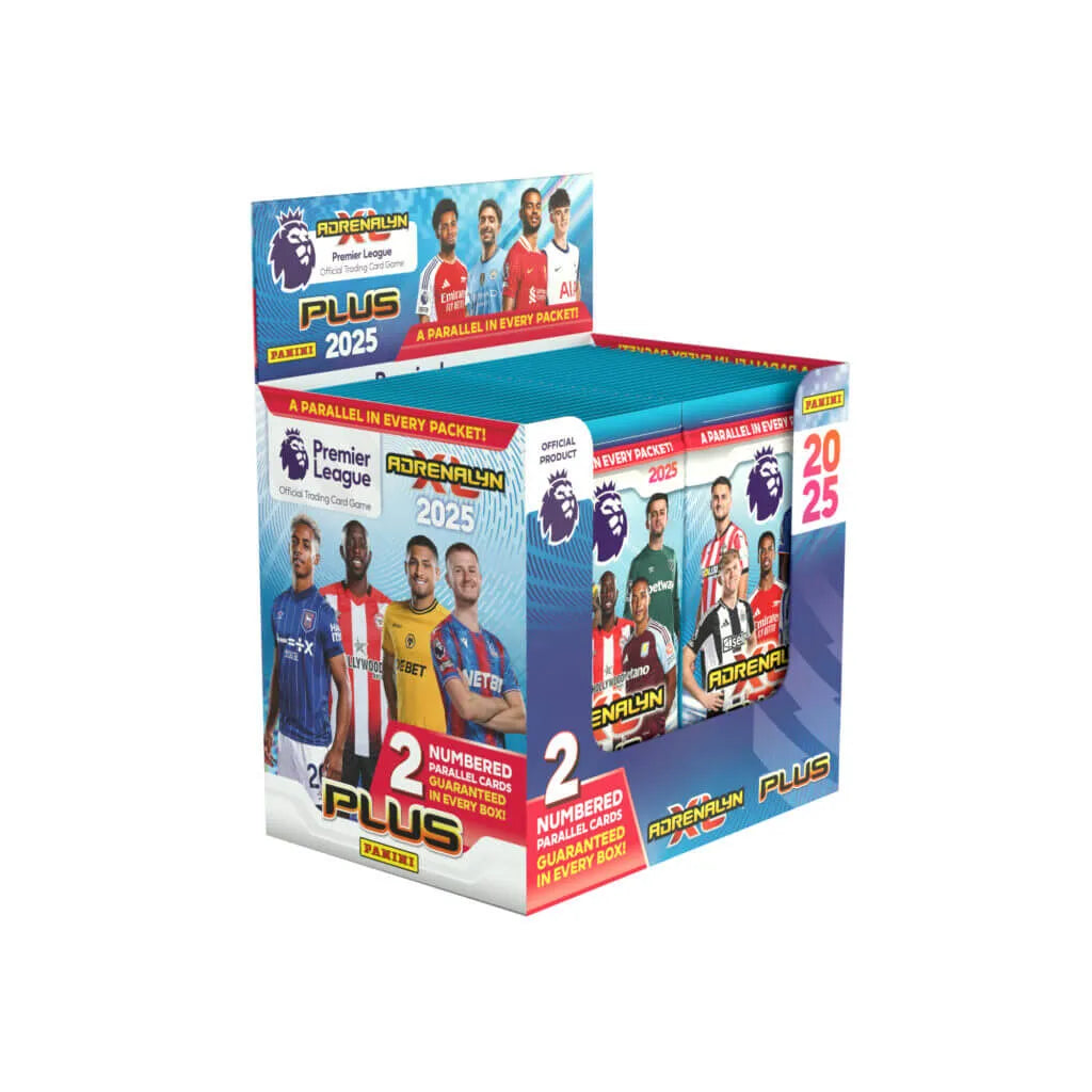 Panini 2024-25 Adrenalyn XL Plus Premier League Cards BOX (50 Packs Each) (Box - Side)