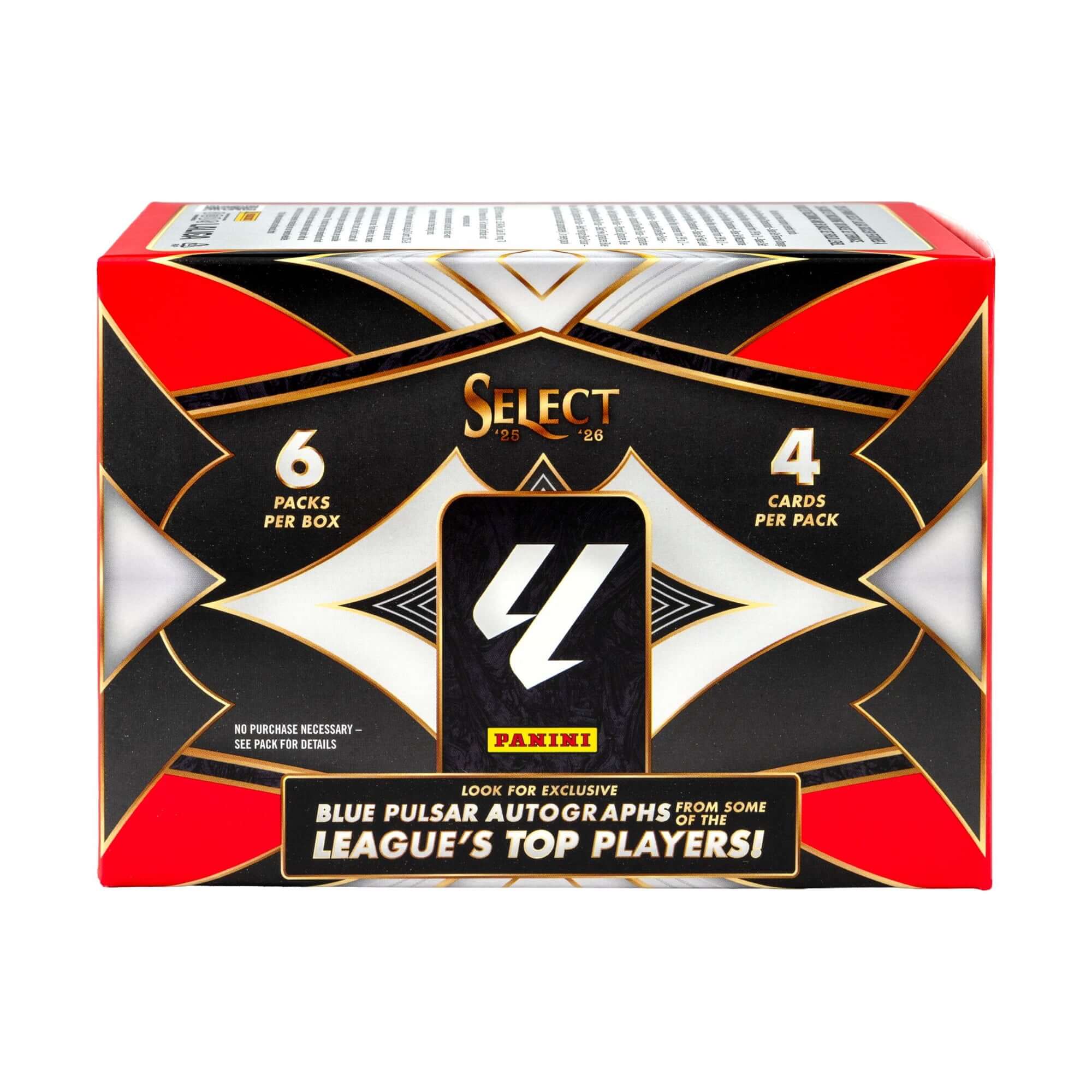 Panini 2025-26 Select La Liga Trading Card Blaster BOX (6 Packs Each) (Side)
