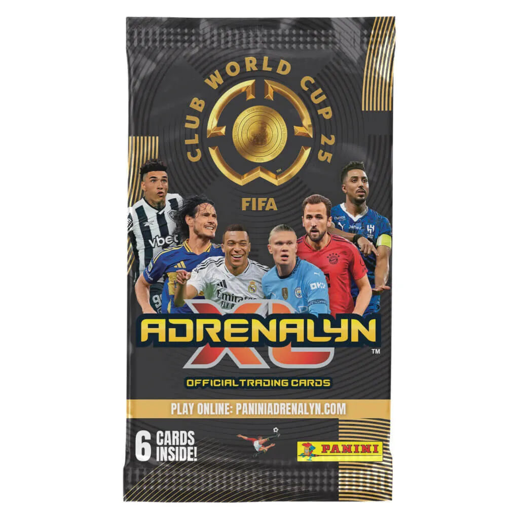 Panini 2025 Adrenalyn XL Club World Cup Trading Cards PACK (6 Cards Each) (Pack)