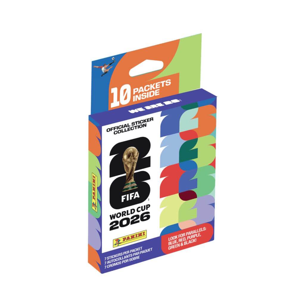 Panini 2026 FIFA World Cup Stickers Mega Blaster BOX (70 Stickers) (Box - Lateral Front)