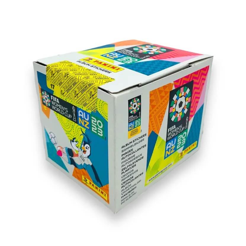Panini FIFA Women's World Cup Australia and New Zealand 2023 Sticker Box (50 Packs) (Box - Front)