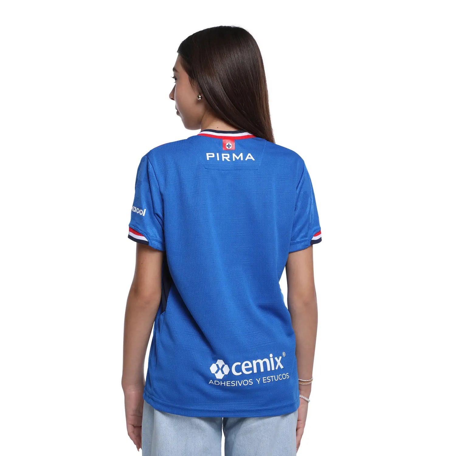 Pirma 2025-26 Cruz Azul Youth Stadium Home Soccer Jersey (Model-Back