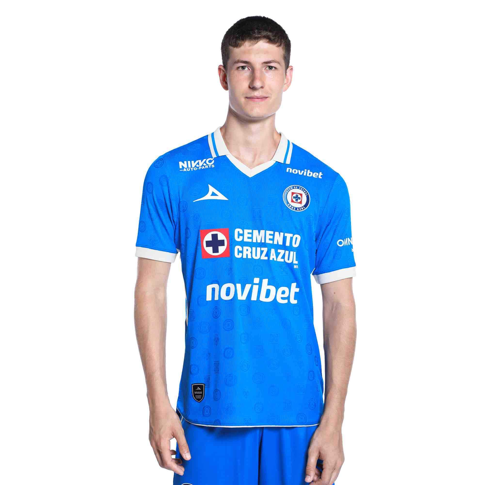 Pirma 2026-27 Cruz Azul Men's Authentic Home Soccer Jersey (Model - Front)