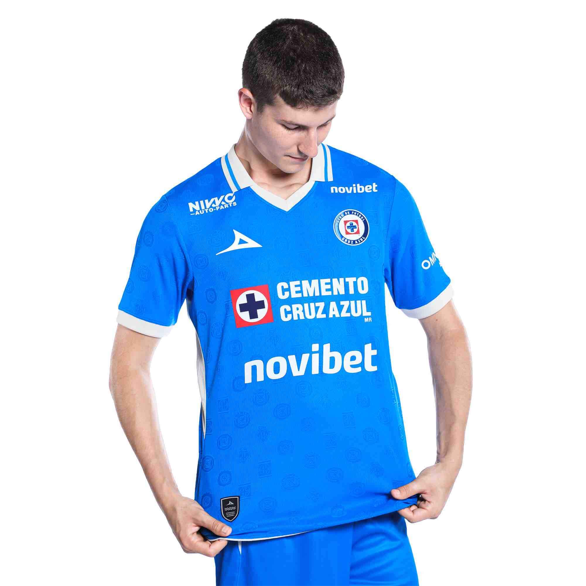 Pirma 2026-27 Cruz Azul Men's Authentic Home Soccer Jersey (Model - Front 2)