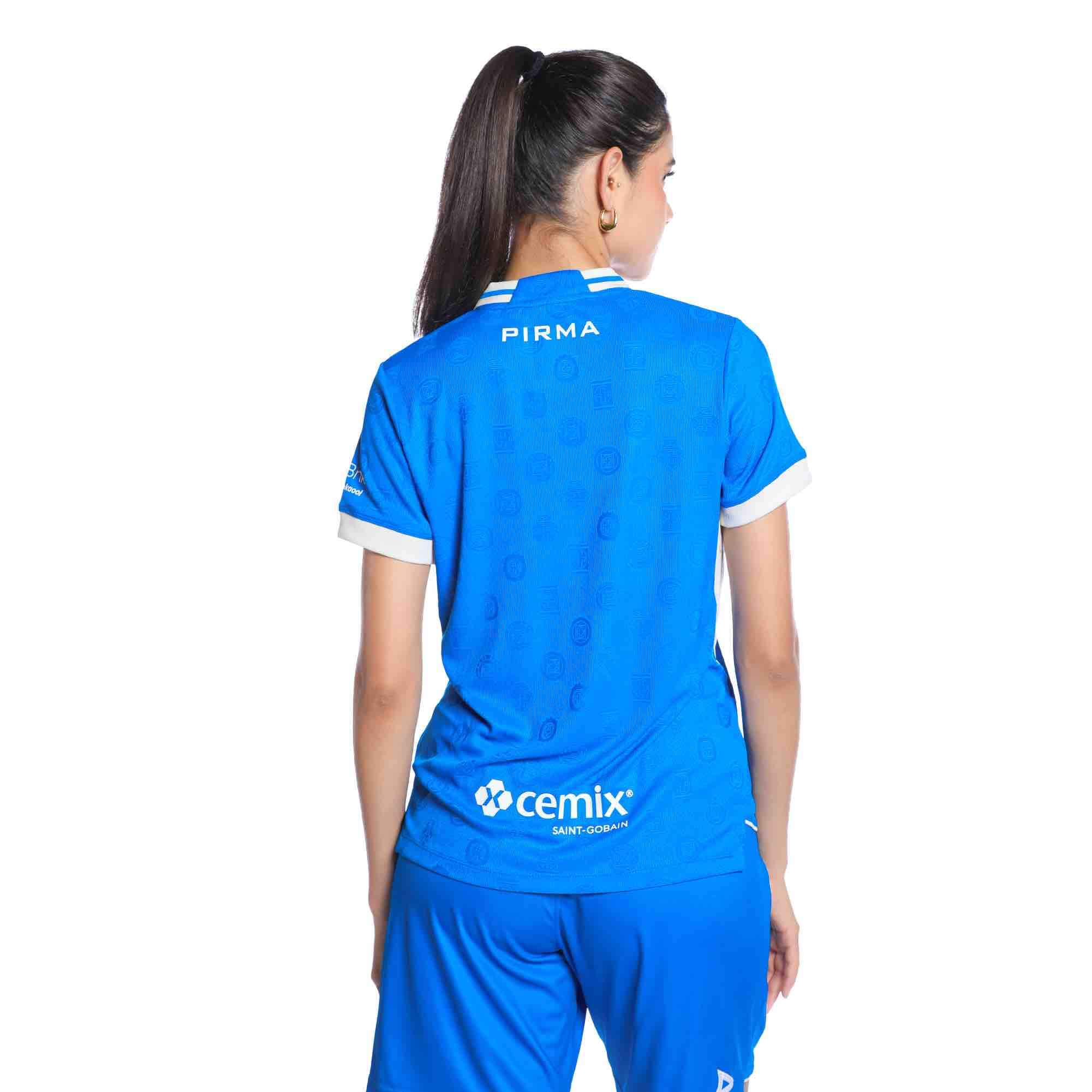 Pirma 2026-27 Cruz Azul Women's Authentic Home Soccer Jersey (Model - Back)