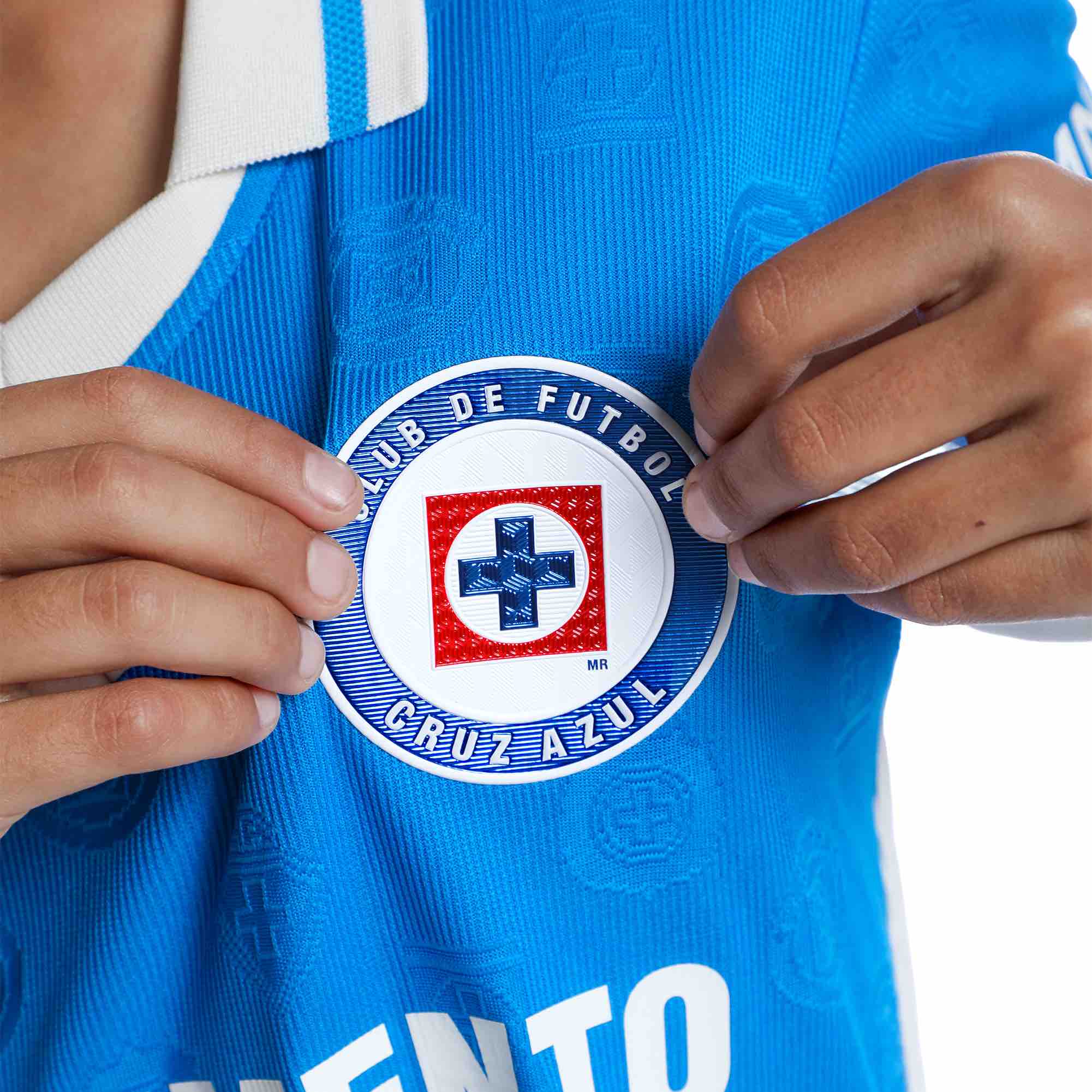 Pirma 2026-27 Cruz Azul Youth Stadium Home Soccer Jersey Royal Blue (Detail 1)
