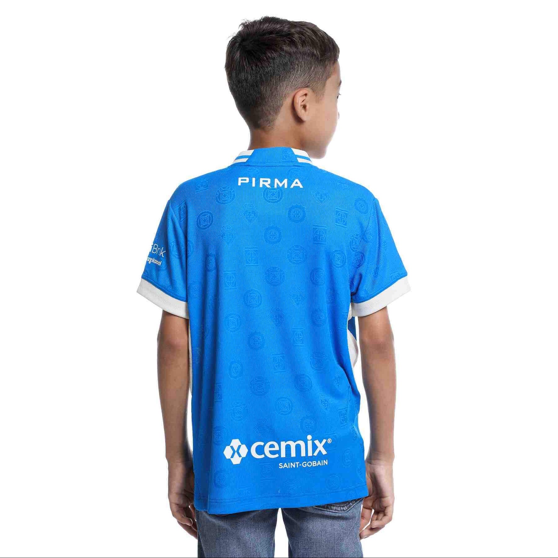 Pirma 2026-27 Cruz Azul Youth Stadium Home Soccer Jersey Royal Blue (Model - Back)