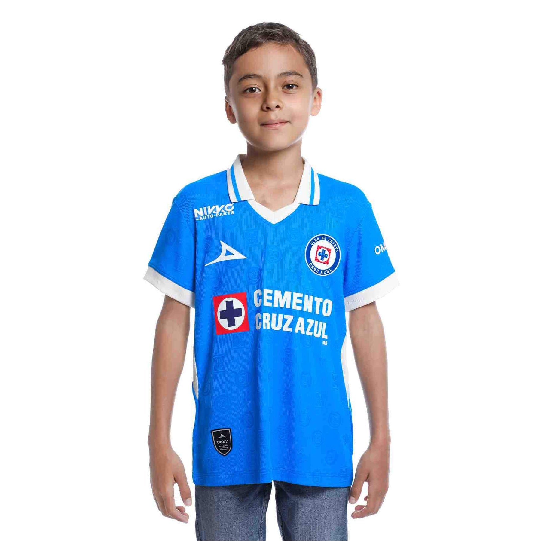 Pirma 2026-27 Cruz Azul Youth Stadium Home Soccer Jersey Royal Blue (Model - Front)