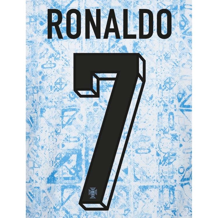 Portugal 2024/25 Away Ronaldo #7 Jersey Name Set (Back)