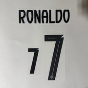 Portugal 2025-26 Away RONALDO #7 Youth Official Name Set