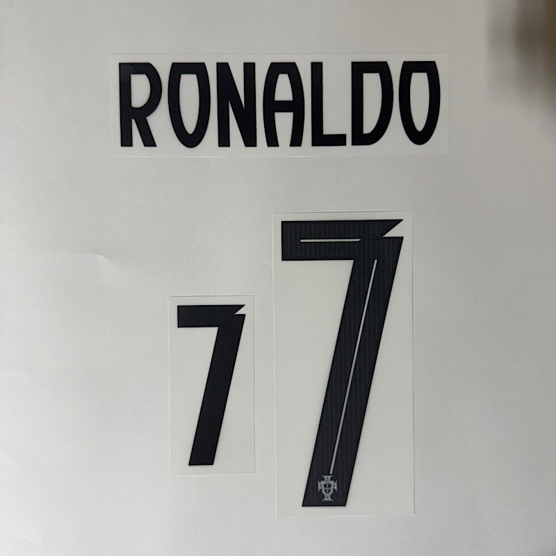 Portugal 2025-26 Away RONALDO #7 Youth Official Name Set