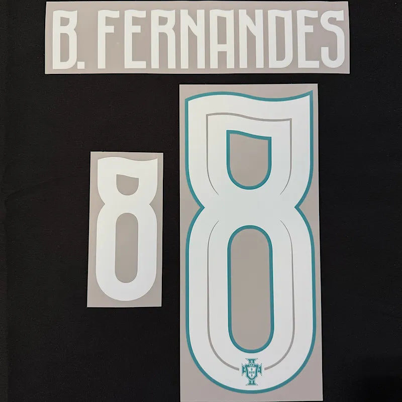 Portugal 2026- Home B.FERNANDES #8 Official Name Set