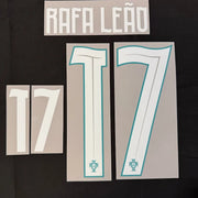 Portugal 2026- Home RAFA LEAO #17 Official Name Set