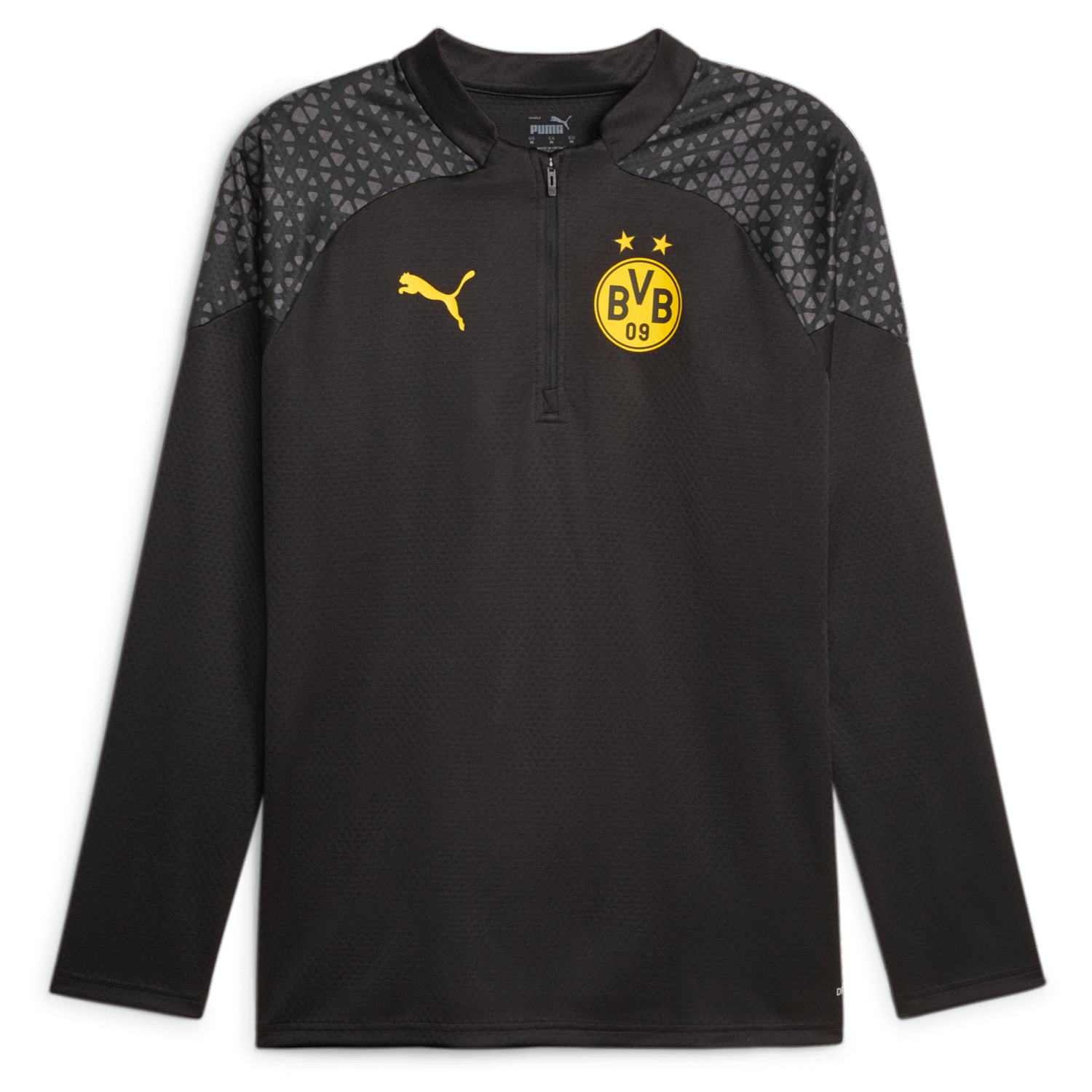 Puma 2023-24 Borussia Dortmund Men's Quarter-Zip Training Top (Front)