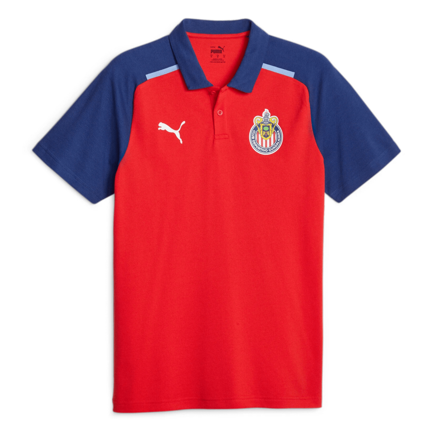 Puma 2023-24 Chivas Men's Casual Polo Shirt (Front)
