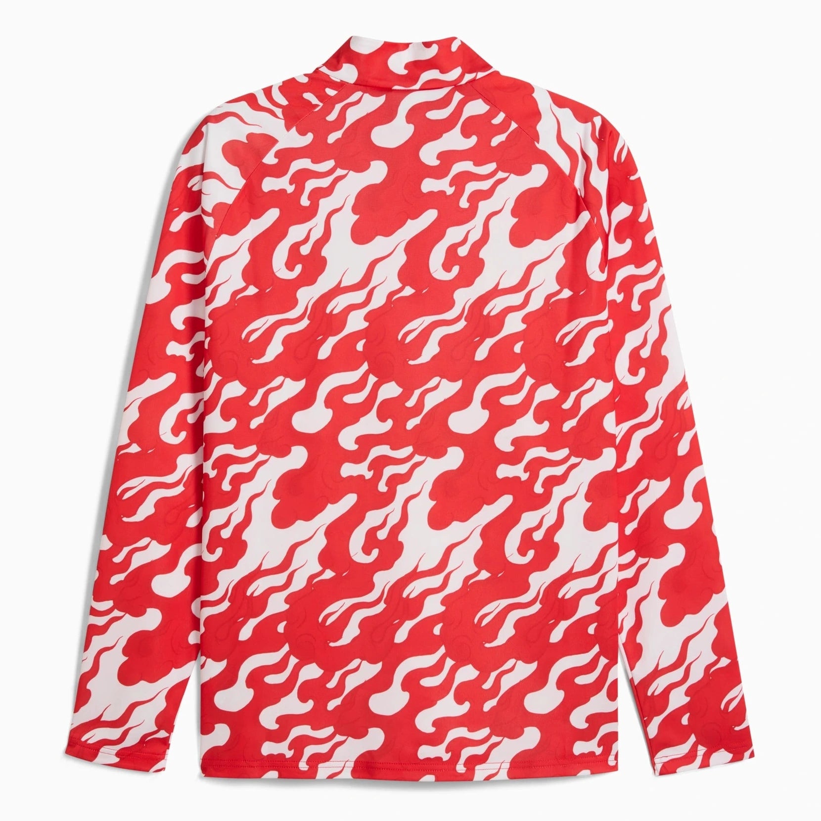 Puma 2025-26 AC Milan Men's 1/4 Zip Training Top Puma White-For All Time Red (Back)