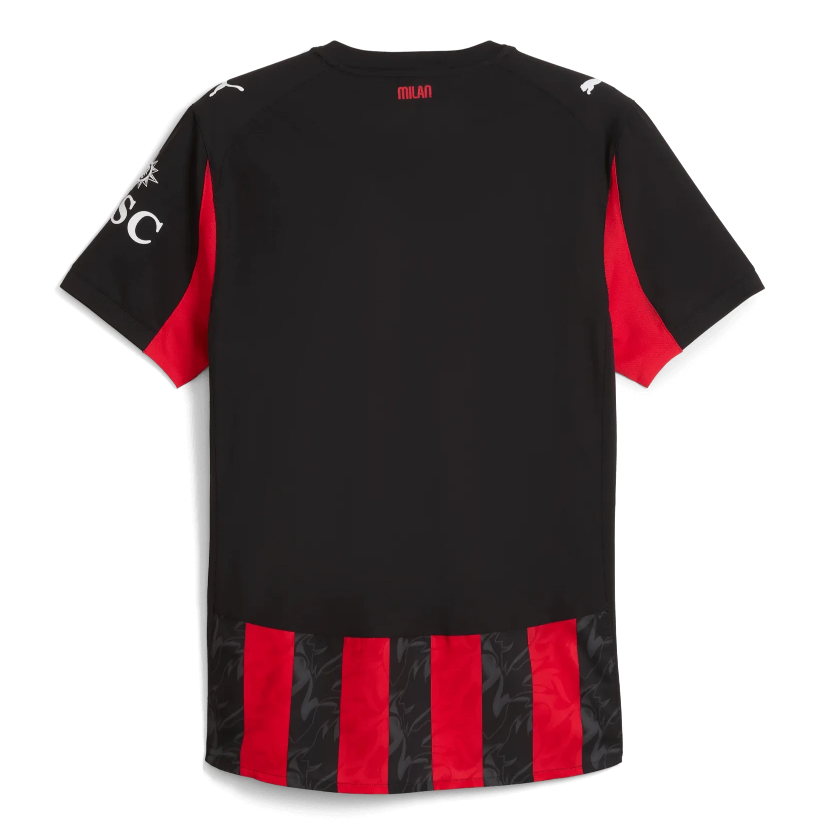Puma 2025-26 AC Milan Men's Authentic Home Soccer Jersey (Back)