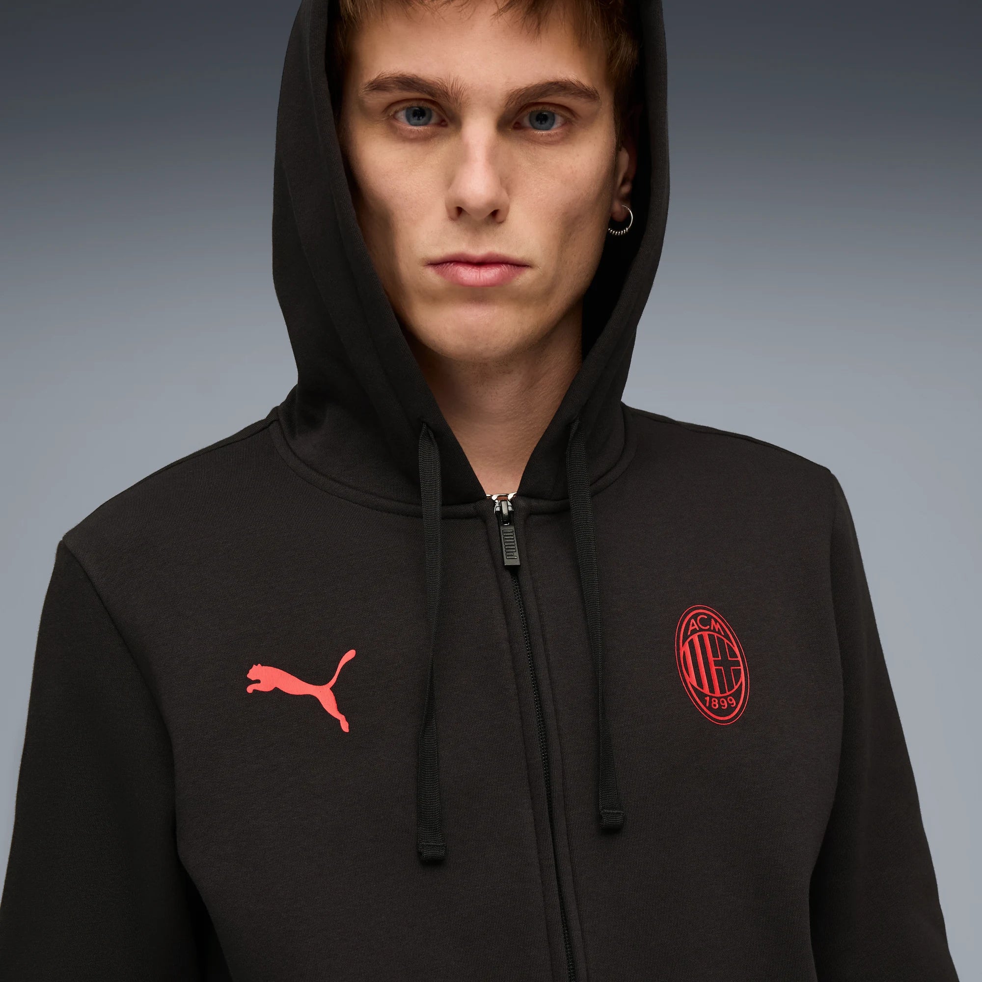 Puma 2025-26 AC Milan Men's FTBLESS Jacket (Detail 1)