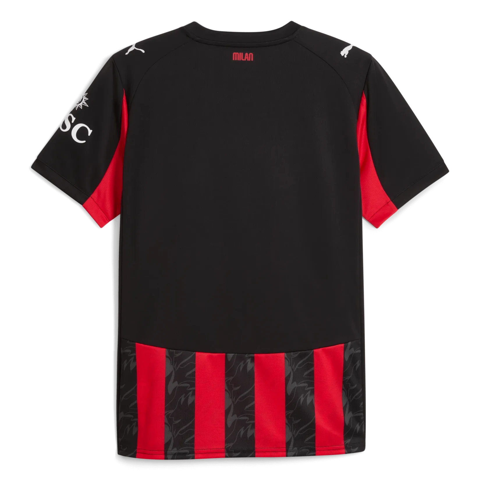 Puma 2025-26 AC Milan Men's Stadium Home Soccer Jersey (Back)