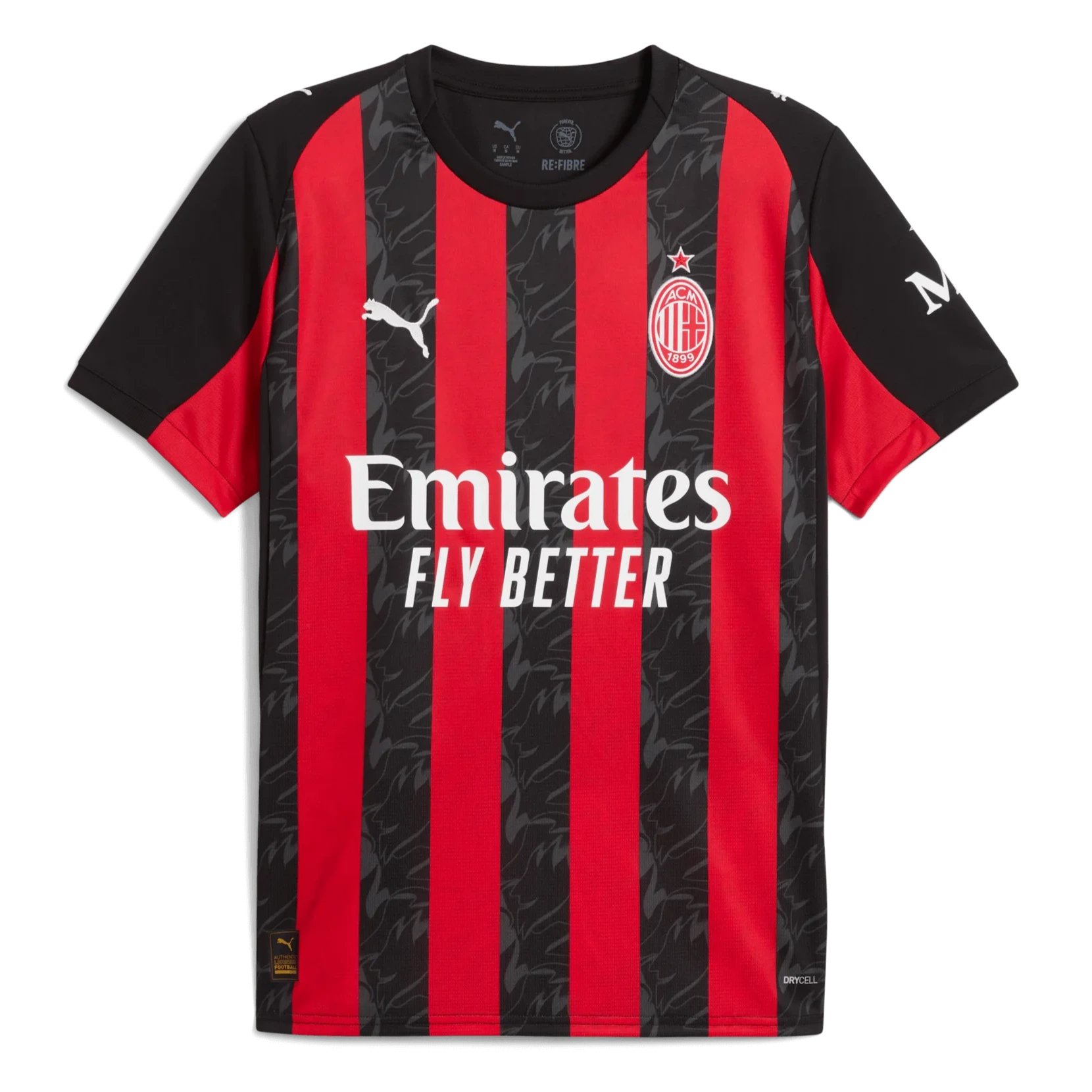 Puma 2025-26 AC Milan Men's Stadium Home Soccer Jersey