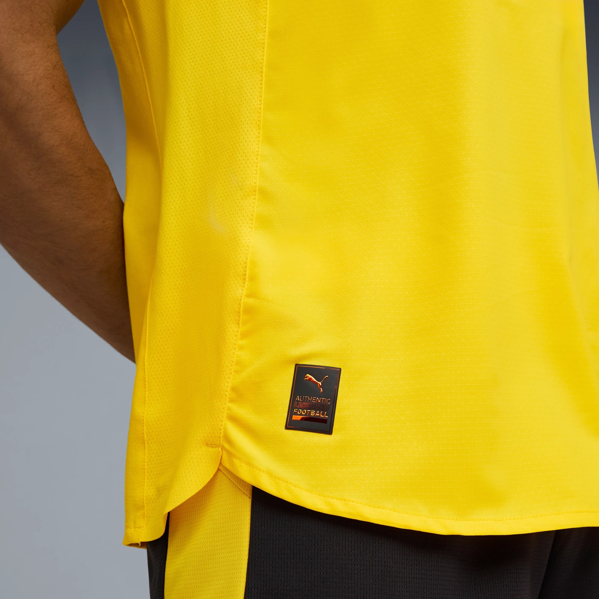 Puma 2025-26 Borussia Dortmund Men's Authentic Home Soccer Jersey (Detail 2)