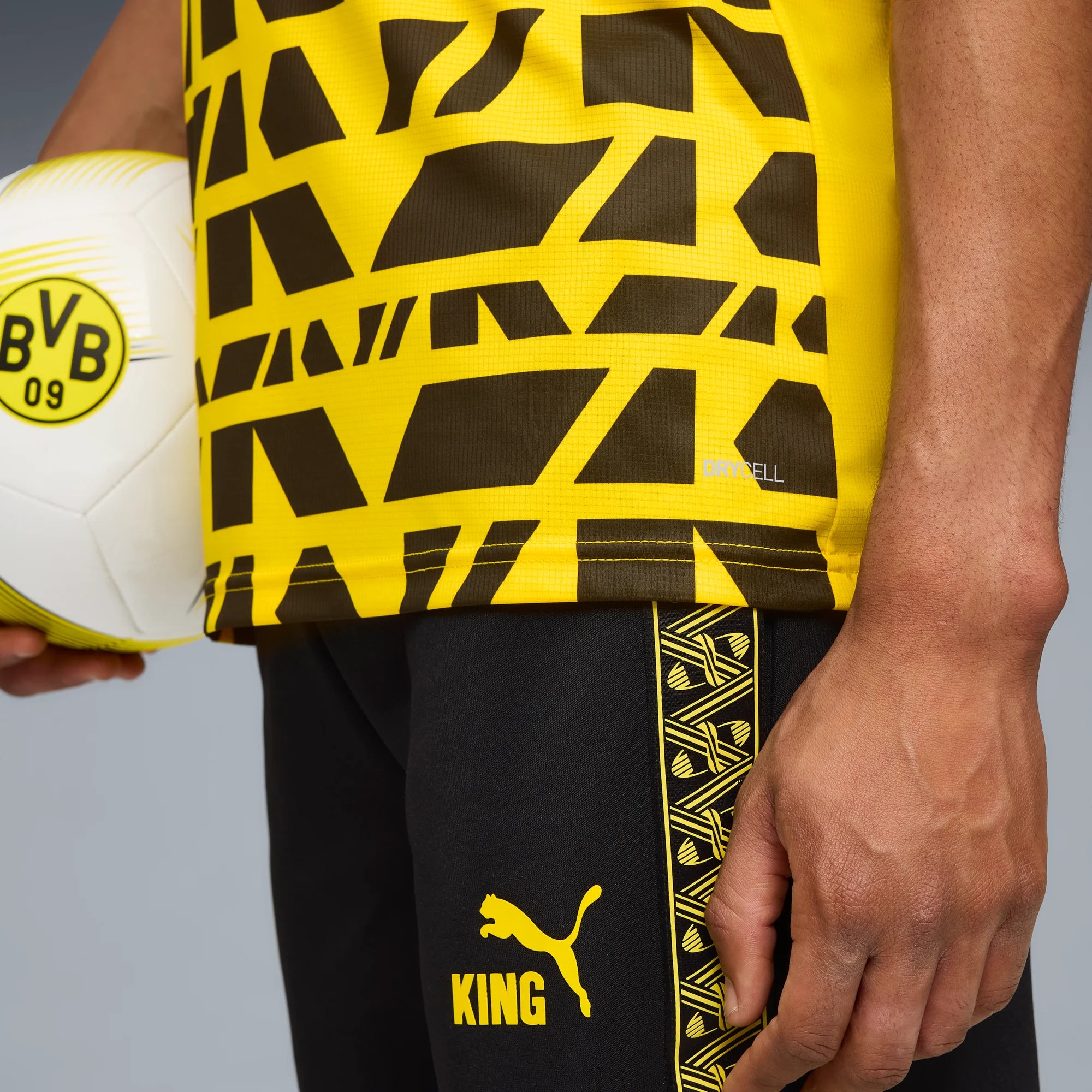 Puma 2025-26 Borussia Dortmund Men's Pre-Match Soccer Jersey (Detail 2)