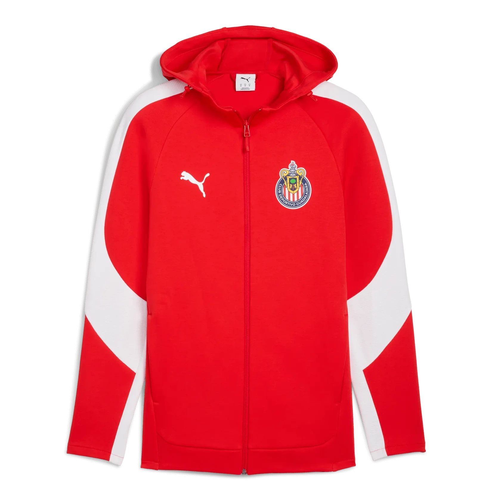 Puma 2025-26 Chivas Men's Evostripe Hooded Jacket (Front)