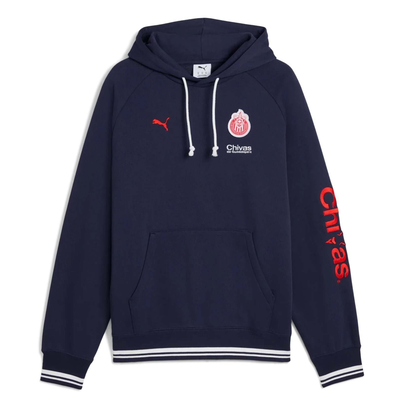 Puma 2025-26 Chivas Men's Relaxed Hoodie (Front)