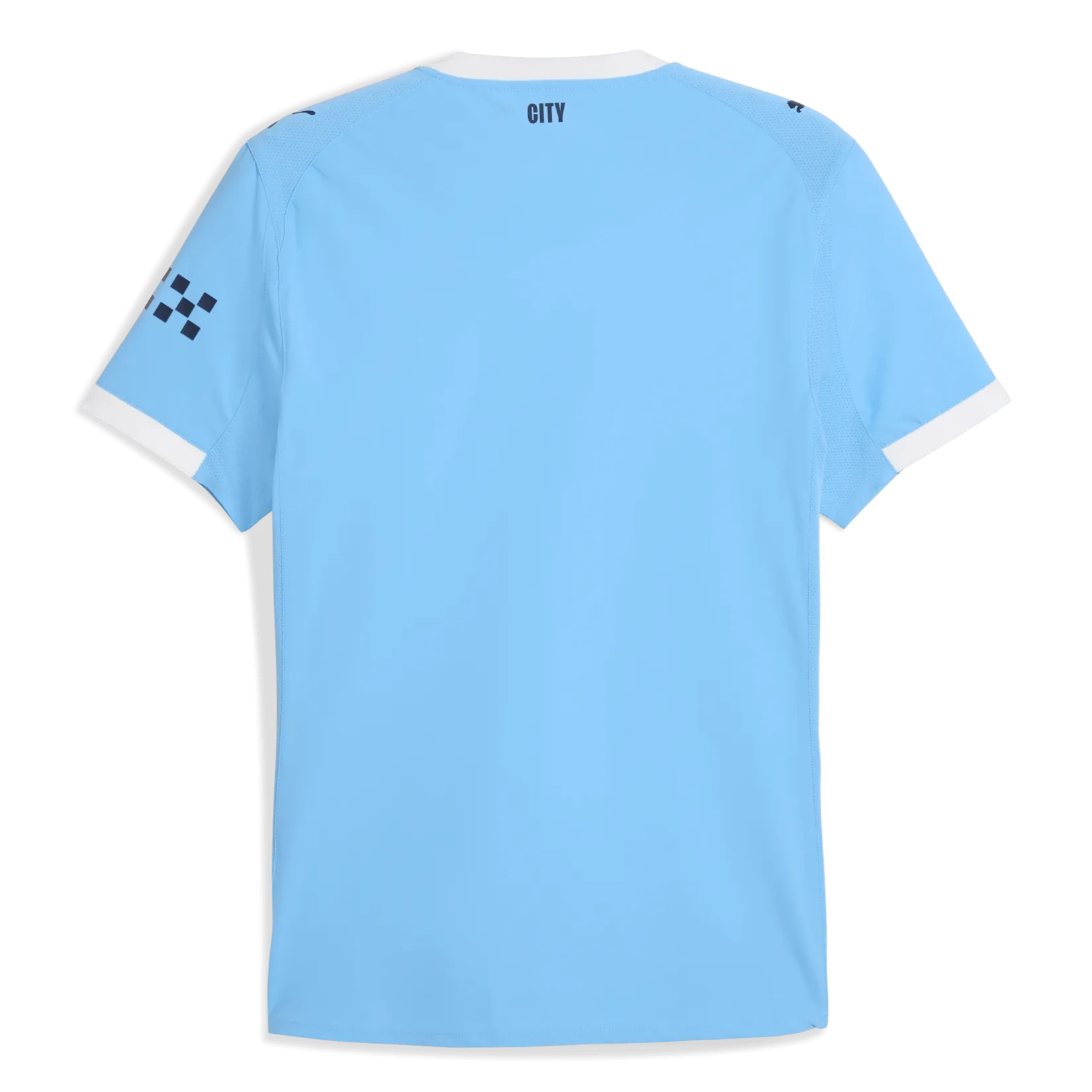 Puma 2025-26 Manchester City Men's Authentic Home Soccer Jersey (Back)