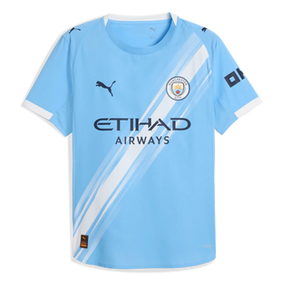 Puma 2025-26 Manchester City Men's Authentic Home Soccer Jersey (Front)