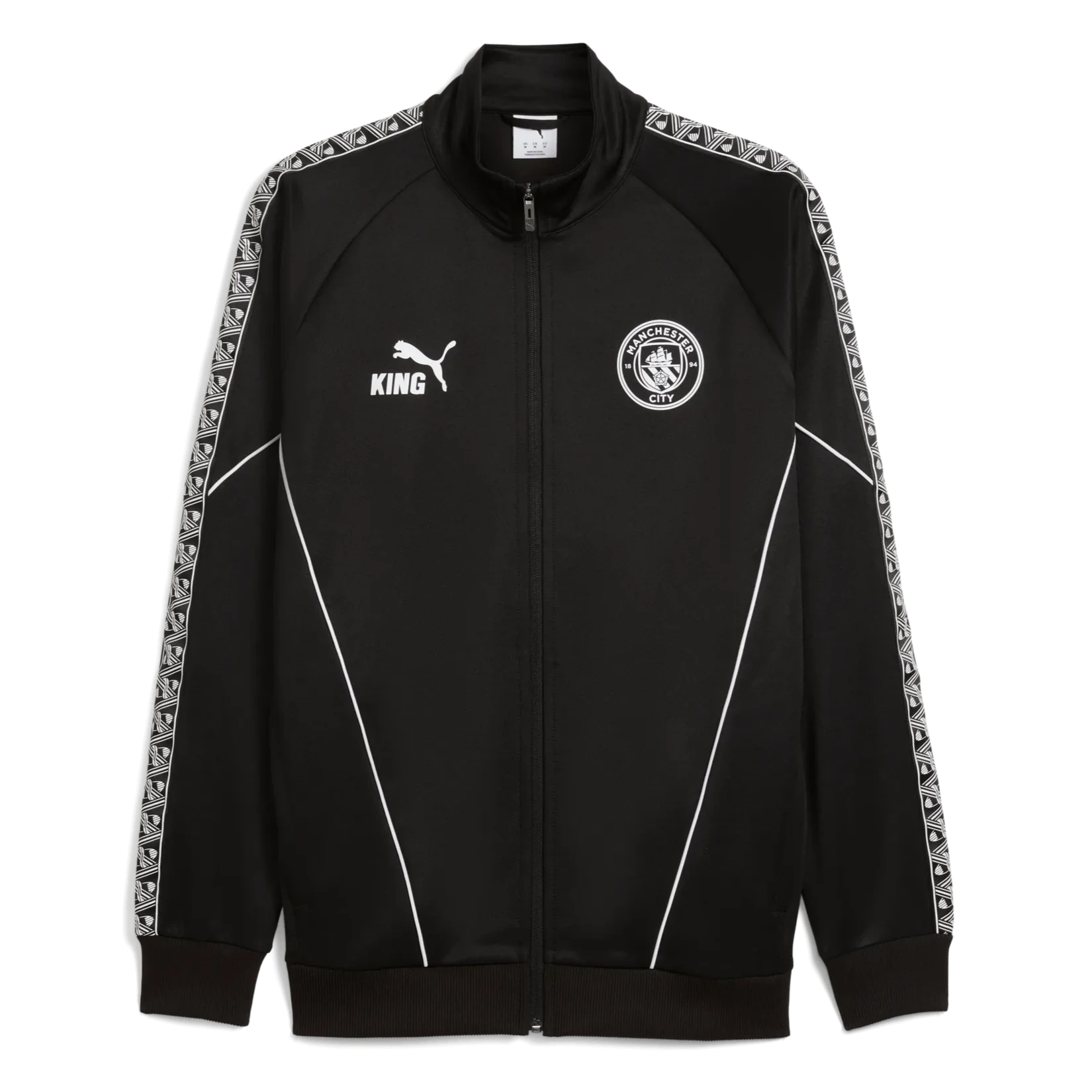 Puma 2025-26 Manchester City Men's KING Anthem Jacket Puma Black (Front)