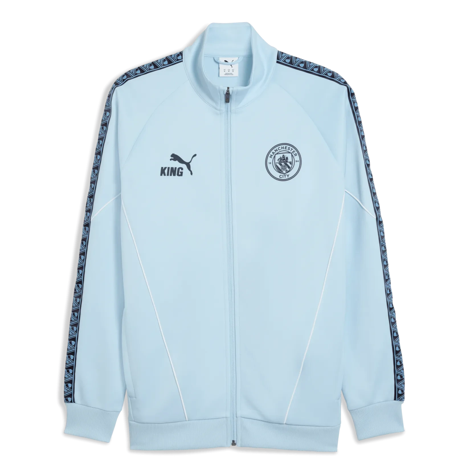 Puma 2025-26 Manchester City Men's KING Anthem Jacket Silver Sky (Front)