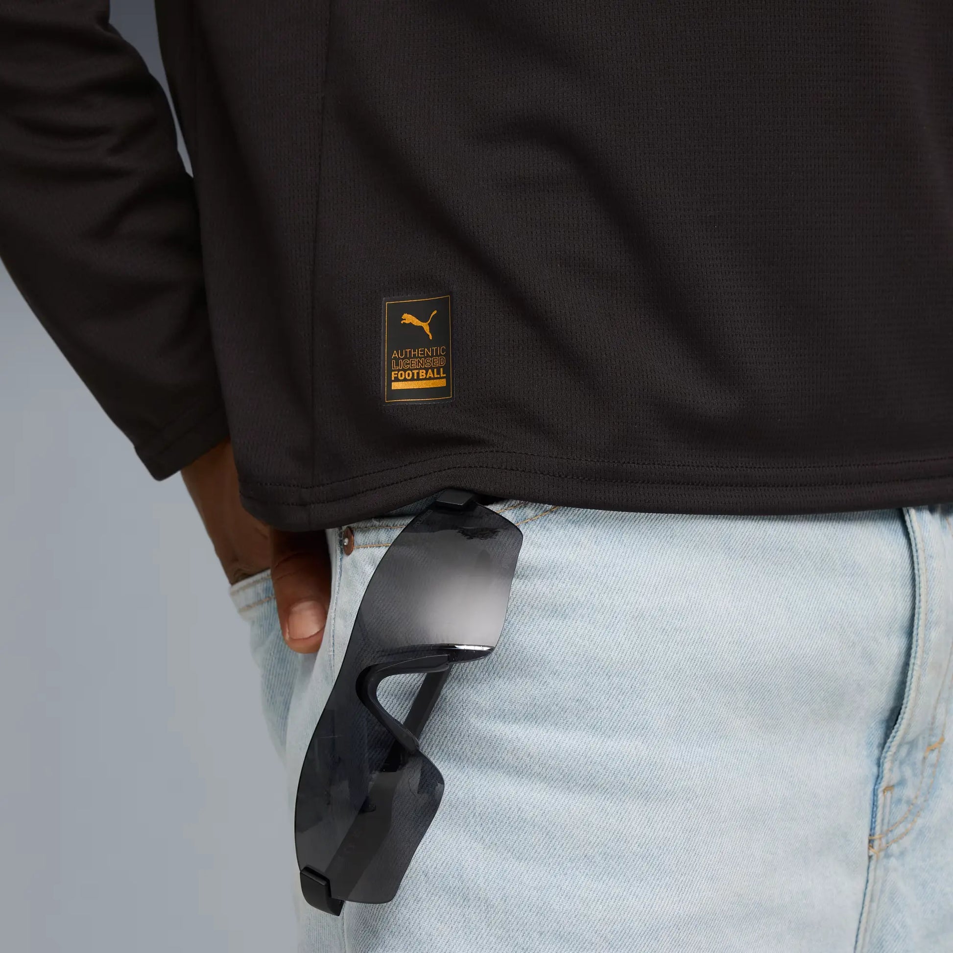 Puma 2025-26 Manchester City Men's Stadium Away Long-Sleeve Soccer Jersey (Detail 2)