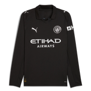 Puma 2025-26 Manchester City Men's Stadium Away Long-Sleeve Soccer Jersey (Front)