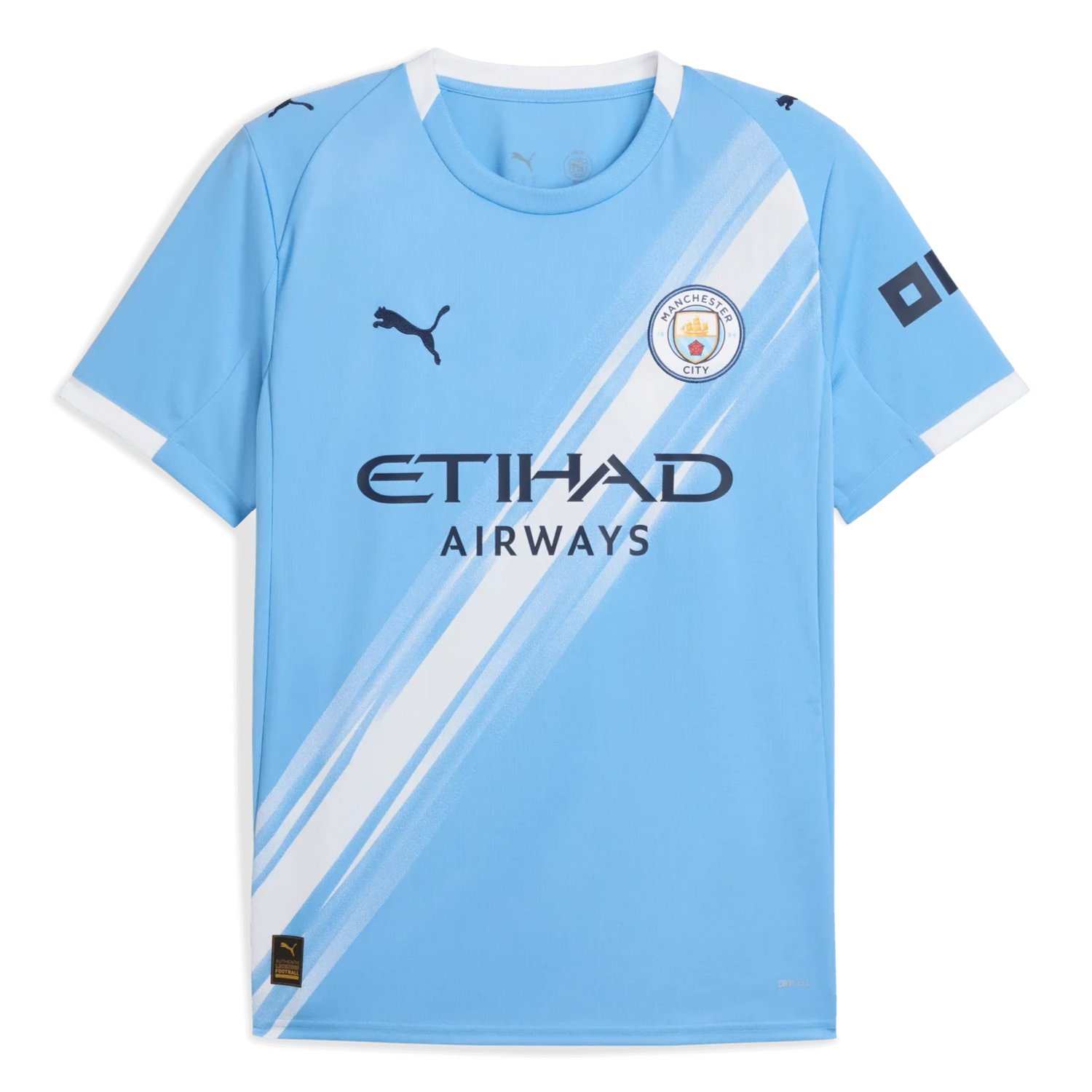 Puma 2025-26 Manchester City Men's Stadium Home Soccer Jersey (Front)